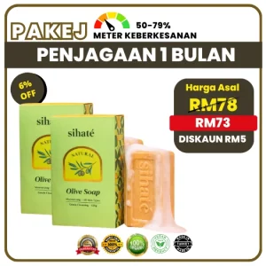 Sabun Zaitun Sihate - 2 Kotak Penjagaan 1 Bulan